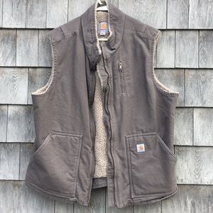 Carhartt Sherpa lined vest gray/purple XXL